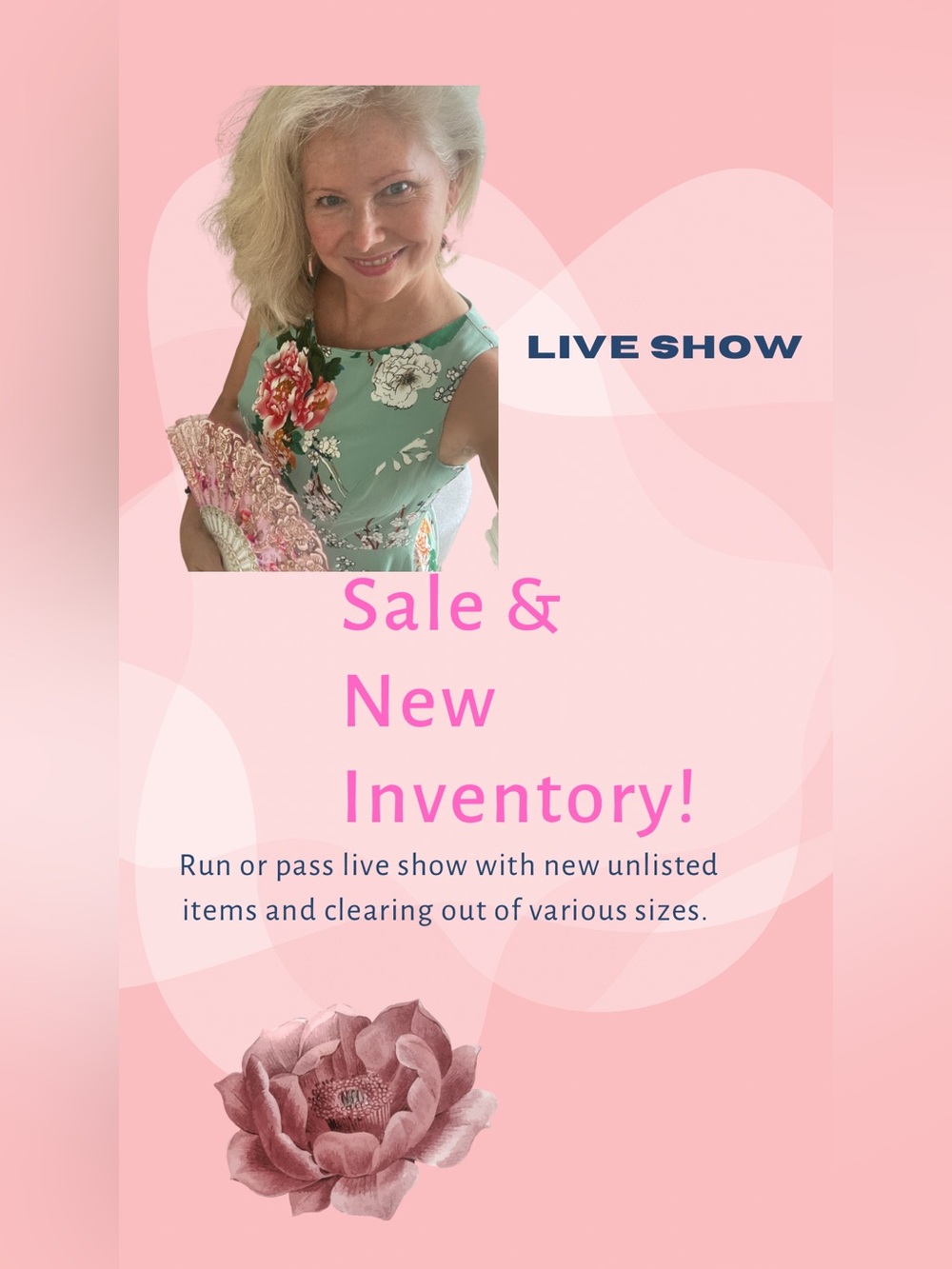 Live show notification ✨👛🎒👜🛍️
